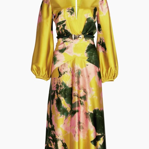Silvia Tcherassi Lima Bright Gold Dress - Picture 1 of 4